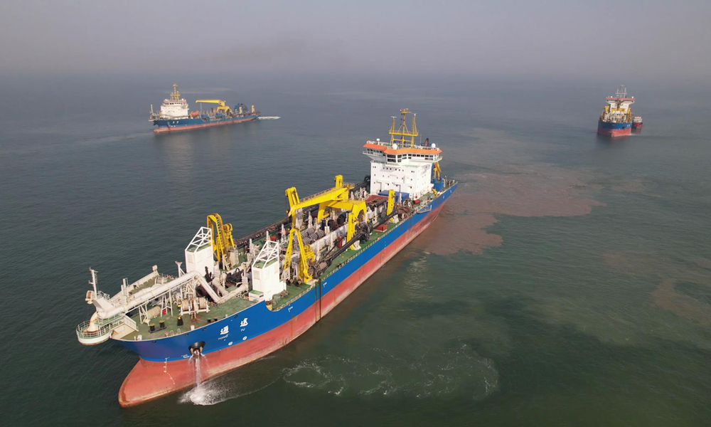 滨州港3万吨级航道维护性疏浚工程